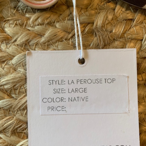 Acacia Swimwear NWT La Perouse Top in Native Large - Picture 2 of 5